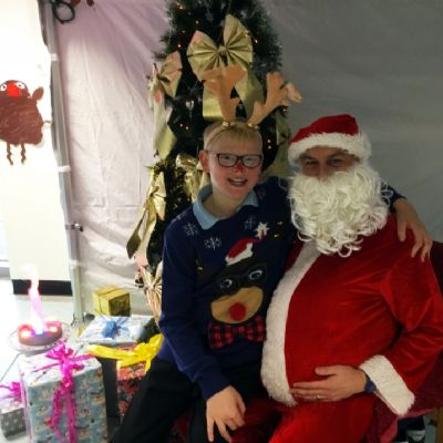 G Craster and Santa